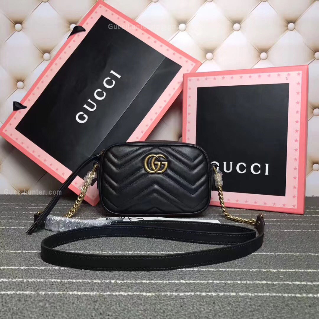 Gucci GG Marmont Mini Black Bag 448065